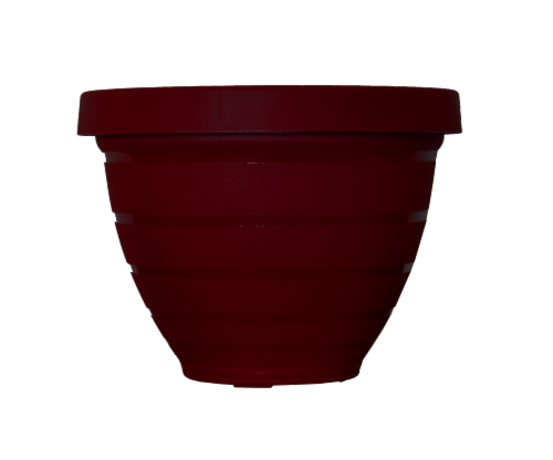The HC Companies Warm Red Planter Perspective: front
