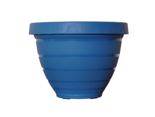 The HC Companies Istan Blue Planter Perspective: front