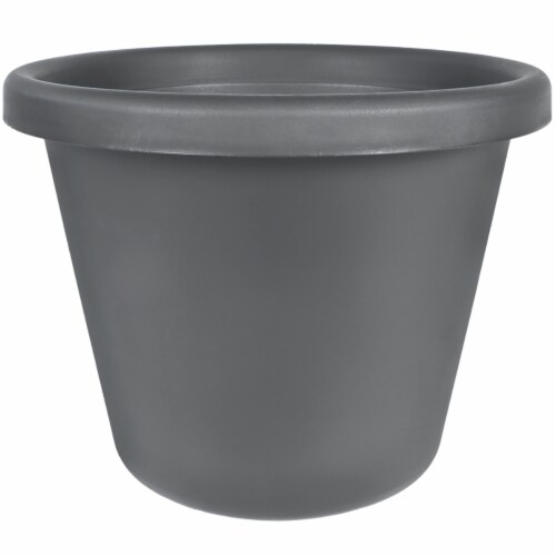 The HC Companies Classic Pot - Warm Gray Perspective: front