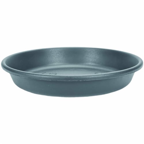 The HC Companies 8 Inch Classic Saucer - Warm Gray Perspective: front