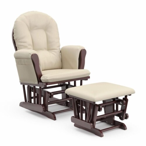 Stork Craft Hoop Glider and Ottoman in Cherry and Beige 1 King Soopers
