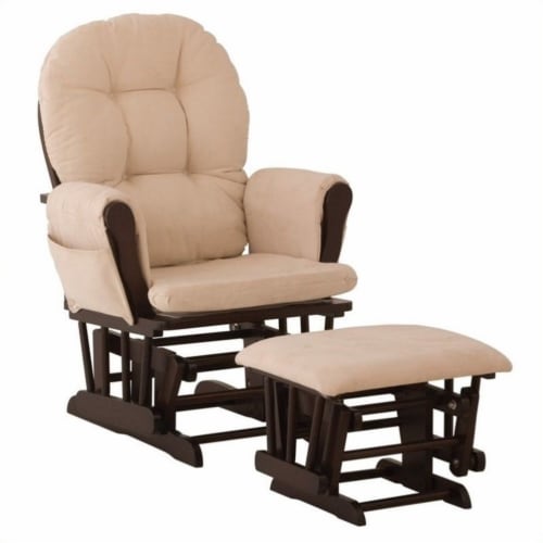 Espresso glider and clearance ottoman