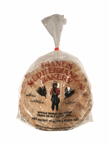 Francis Mediterranean Bakery Whole Wheat Pita Bread Perspective: front