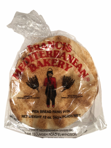 Francis Mediterranean Bakery Pita Bread Perspective: front