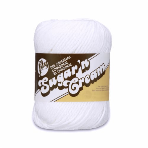 Lily® Sugar'n Cream Yarn - White Perspective: front