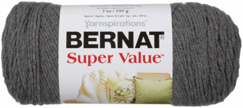 Bernat Super Value Solid Yarn-True Grey, 1 count - Kroger