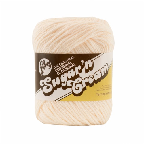 Lily Sugar'n Cream yarn - Soft Ecru Perspective: front