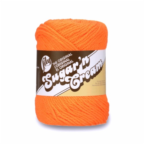 Lily Sugar'n Cream Yarn - Hot Orange, 1 - Foods Co.