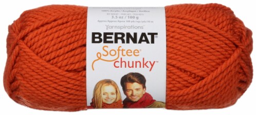 Bernat Softee Chunky Big Ball Yarn - Solids-True Grey, 1 count - Kroger