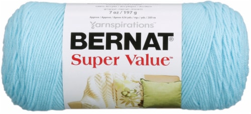 Bernat Super Value Solid Yarn-Cool Blue, 1 count - Fry's Food Stores