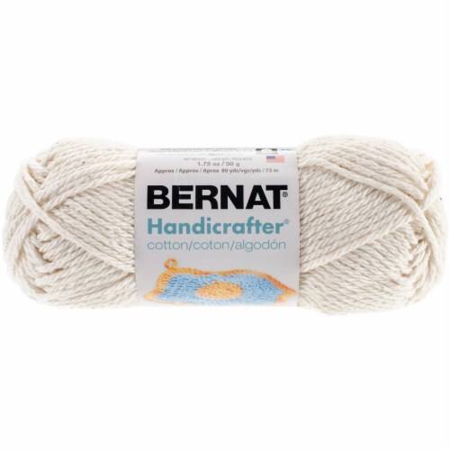 Bernat Handicrafter Cotton Yarn Solids Off White 1 count