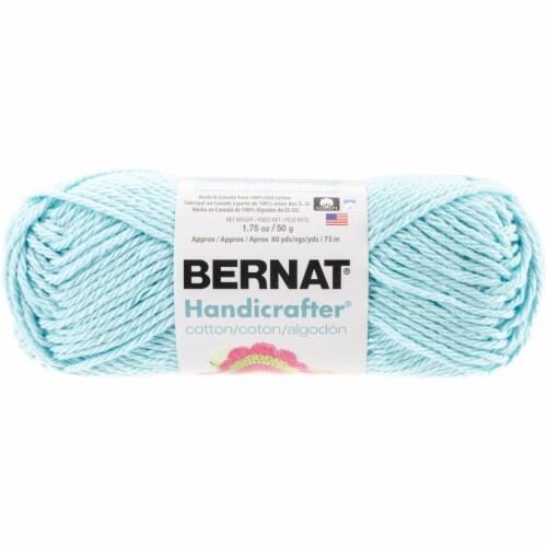 Bernat Handicrafter Cotton Yarn - Solids-Robin's Egg, 1 count - Smith's  Food and Drug