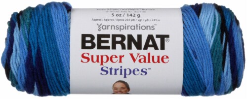 Bernat Super Value Stripes Yarn-Oceana, 1 count - City Market