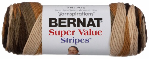 Bernat Super Value Stripes Yarn-Beachwood, 1 count - Dillons Food Stores