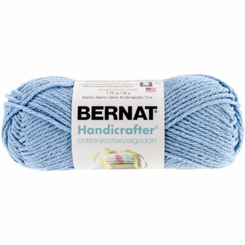 Bernat Handicrafter Cotton Yarn - Solids-French Blue, 1 count - QFC