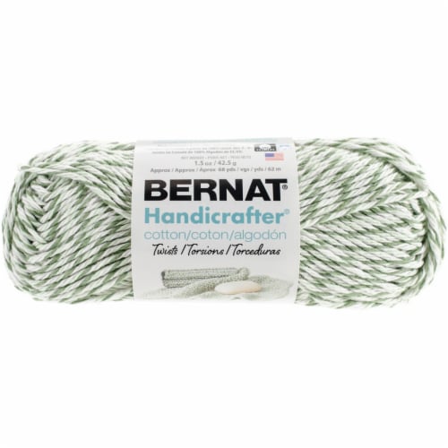 Bernat Handicrafter Cotton Yarn - Twists-Green, 1 count - Foods Co.