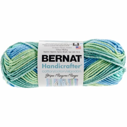 Bernat Handicrafter Cotton Yarn - Stripes-Country, 1 count