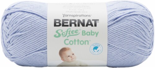 Bernat Softee Baby Cotton Yarn Pale Periwinkle 1 count Fry s