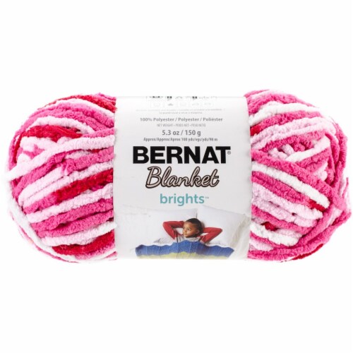 Bernat Blanket Brights Yarn-Raspberry Ribbon Variegated, 1 count - Kroger