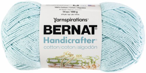 Bernat Handicrafter Cotton Yarn - Solids-Robin's Egg, 1 count