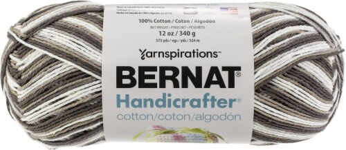 Bernat Handicrafter Cotton Yarn 340g Ombres-Salt & Pepper Print