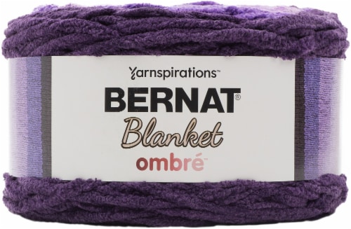 Bernat Blanket Ombre Yarn Eggplant Ombre 1 count Gerbes Super