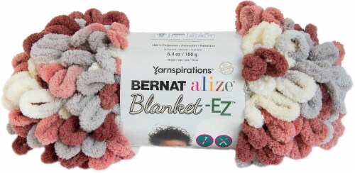 Yarnspirations Bernat Alize Blanket-EZ Seaport Teals 6.4 oz.