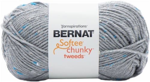 Bernat Softee Chunky Big Ball Yarn - Solids-True Grey, 1 count - Kroger