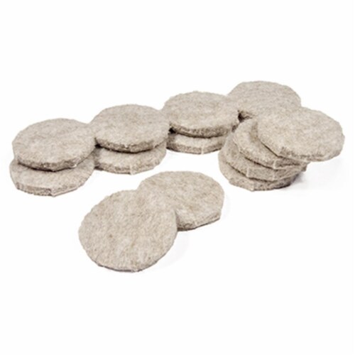 Richelieu America 235954 1.12 in. TruGuard Round Heavy Duty Self-Adhesive Felt Pads, Tan - Pa Perspective: front