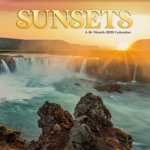 2025 Sunset Mini Calendar by Trends Perspective: front