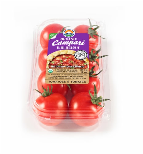 Sunset Organic Campari Biologique Tomatoes Perspective: front