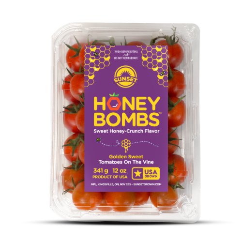 Sunset® Honey Bombs™ On-the-Vine Tomatoes Perspective: front
