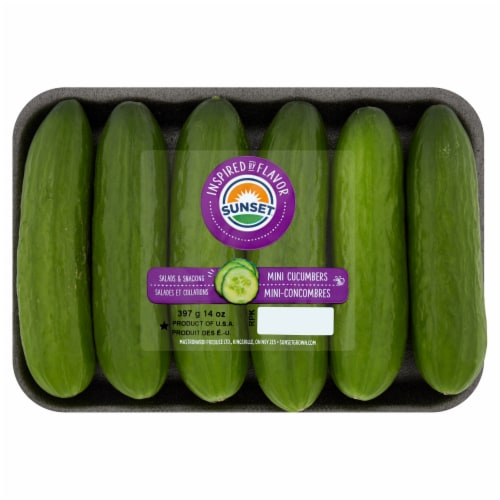 Sunset® Mini Cucumbers Perspective: front