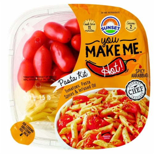 Sunset You Make Me Hot Spicy Arrabbiata Pasta Kit Perspective: front