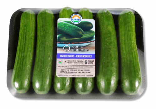 Sunset Organic Mini Cucumbers Perspective: front