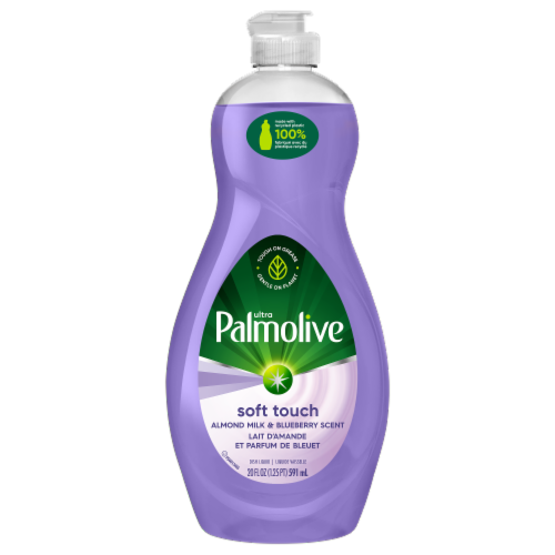Palmolive Ultra Soft Touch Almond Milk & Blueberry Scent Dish Liquid Perspective: front
