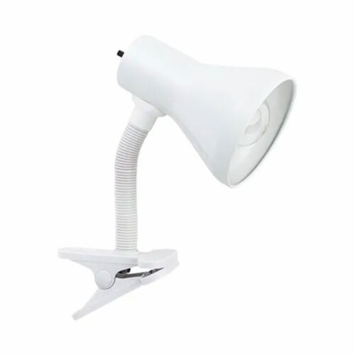 Globe Electric 10.25 LED Goose Neck Clip Lamp with Rotary On Off Switch White 1 Piece Foods Co