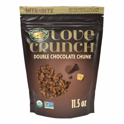 Nature's Path Organic Love Crunch Double Chocolate Chunk Premium Organic Granola Perspective: front