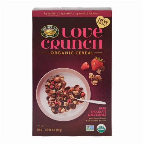 Nature's Path Organic® Love Crunch Dark Chocolate and Red Berries Cereal Perspective: front
