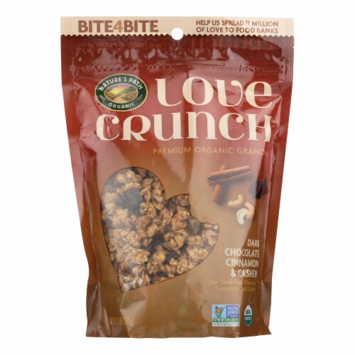 Nature's Path Organic® Love Crunch® Dark Chocolate Cinnamon & Cashew Granola Perspective: front