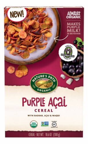 Nature's Path Organic Purple Acai Cereal Perspective: front