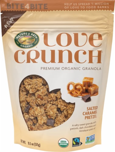 Nature's Path Organics® Love Crunch® Salted Caramel Pretzel Granola Perspective: front