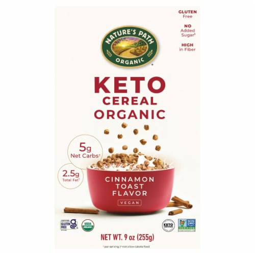 Nature's Path Organic® Cinnamon Toast Keto Cereal Perspective: front