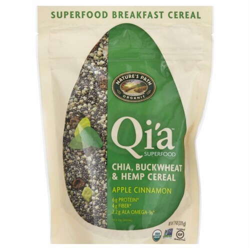 Nature's Path Organic Qi'a Apple Cinnamon Cereal Perspective: front