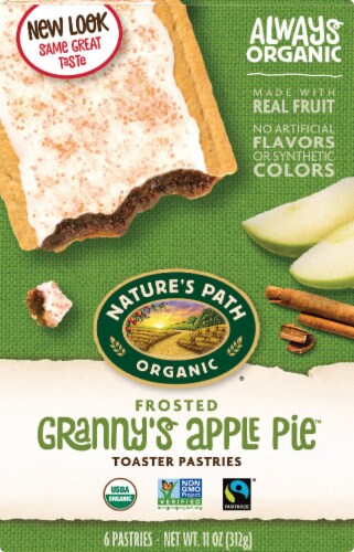 Nature's Path Organic Frosted Apple Cinnamon Toaster Pastry Perspective: front