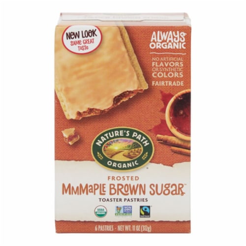 Nature's Path Organic Frosted Mmmaple Brown Sugar Toaster Pastries Perspective: front