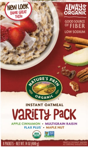 Nature's Path Organic Instant Oatmeal Variety Pack Perspective: front