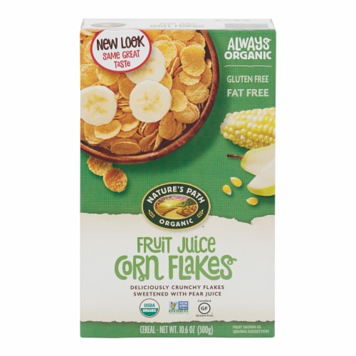 Nature's Path Organic® Fruit Juice Corn Flakes Cereal Perspective: front