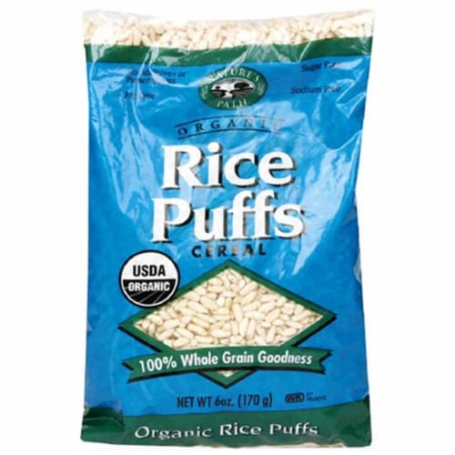 Natures Path 32292 Organic Puffed Rice Cereal Perspective: front