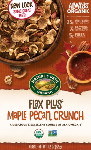 Nature's Path Organic® Flax Plus® Maple Pecan Crunch Cereal Perspective: front